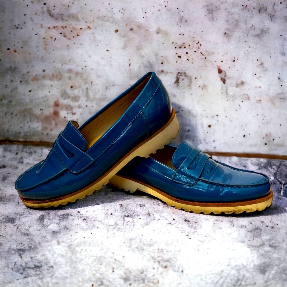 Karl Lagerfeld Paris royal blue loafers
